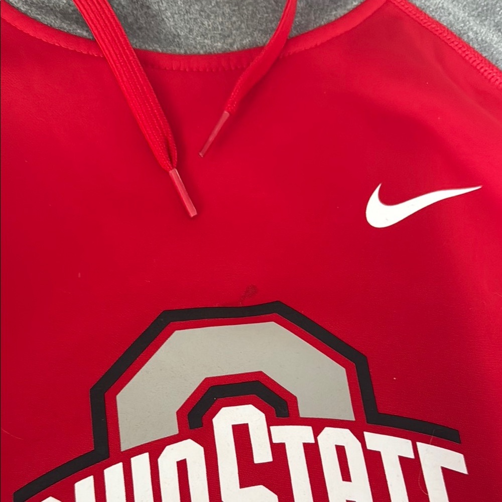 Nike Red and Gray Ohio State Hoodie - Picture 2 of 4